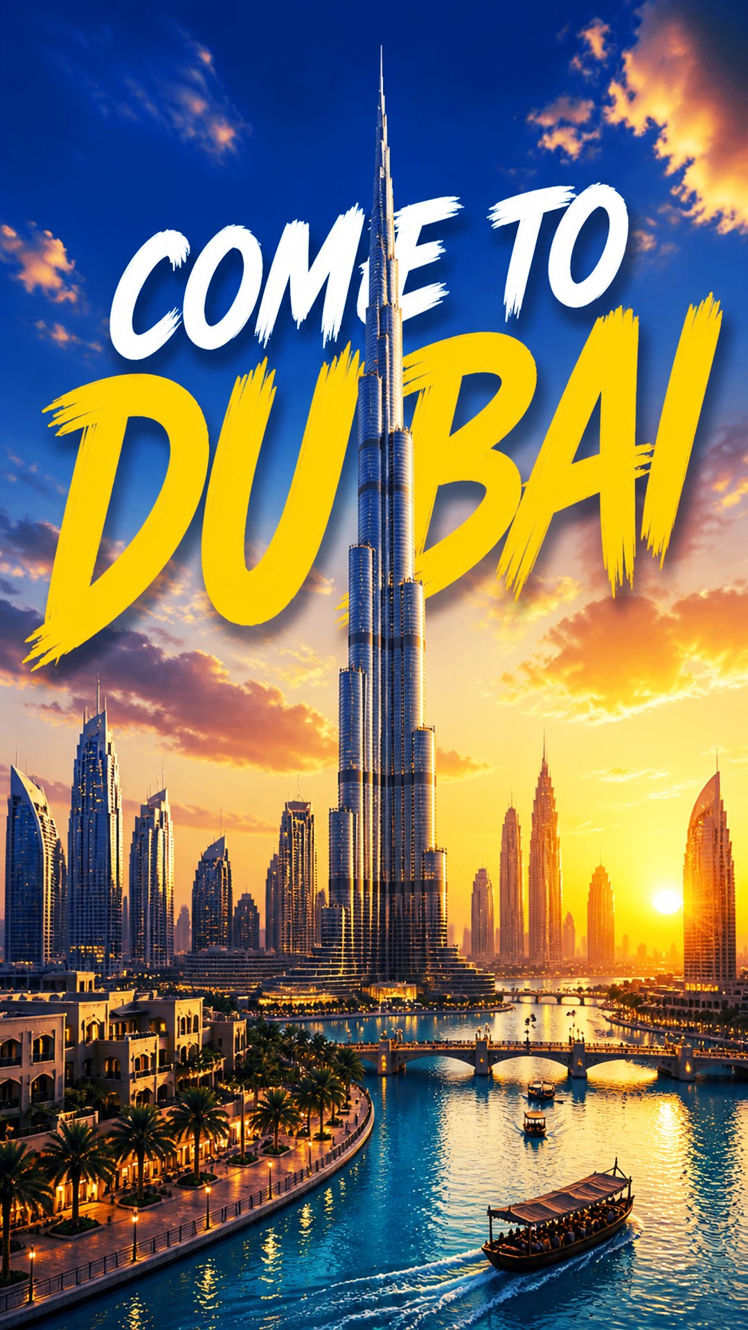 Dubai Travel Poster